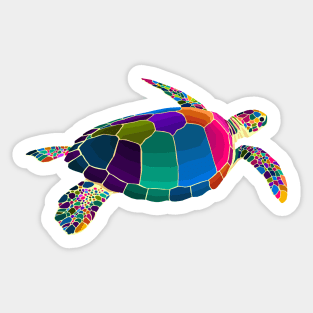 Turtle Pop Art Sticker